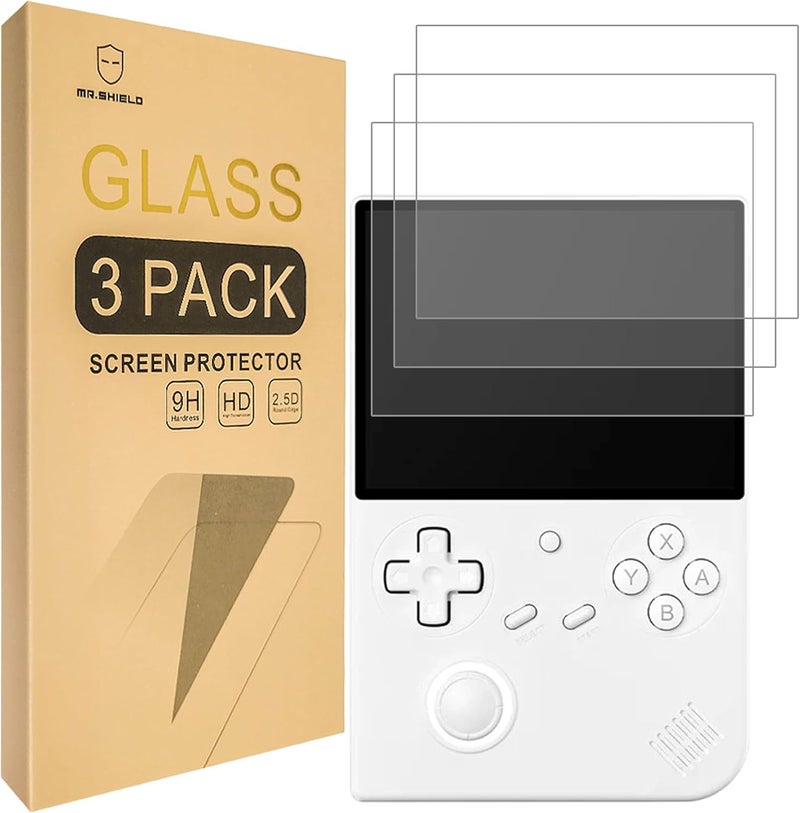 Mr Shield Screen Protector compatible with ANBERNIC RG40XXV [Tempered Glass] [3-PACK] [Japan Glass with 9H Hardness] - Image 1